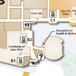 Children's Health Dallas Guest Relations' Floor Map