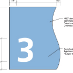 Children's Health Ceiling Clipped Flag