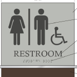 The Plaza at Legacy Restroom Sign